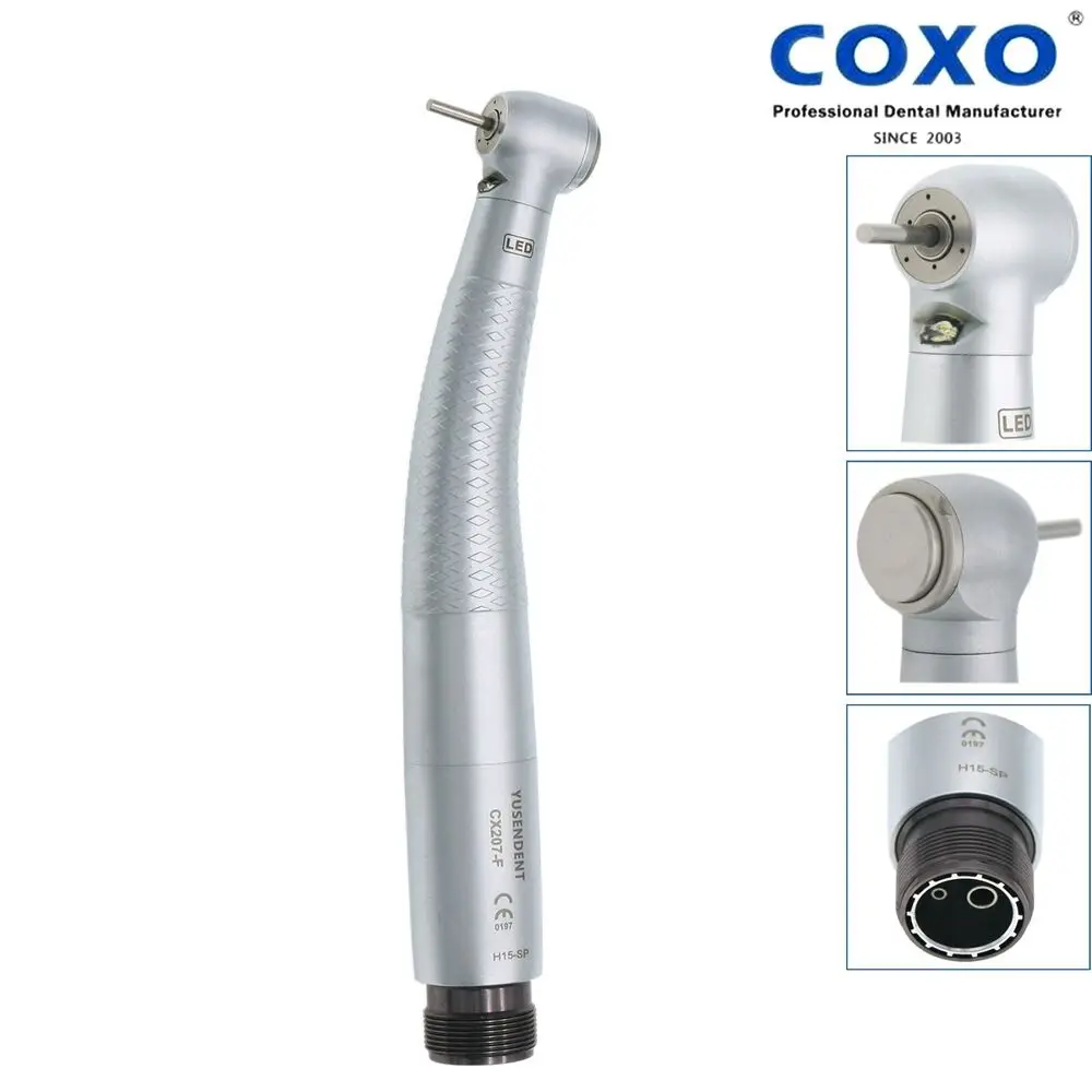 COXO Dental High Speed Handpiece 2Holes Self Power Standard Head CX207-F-SP B2