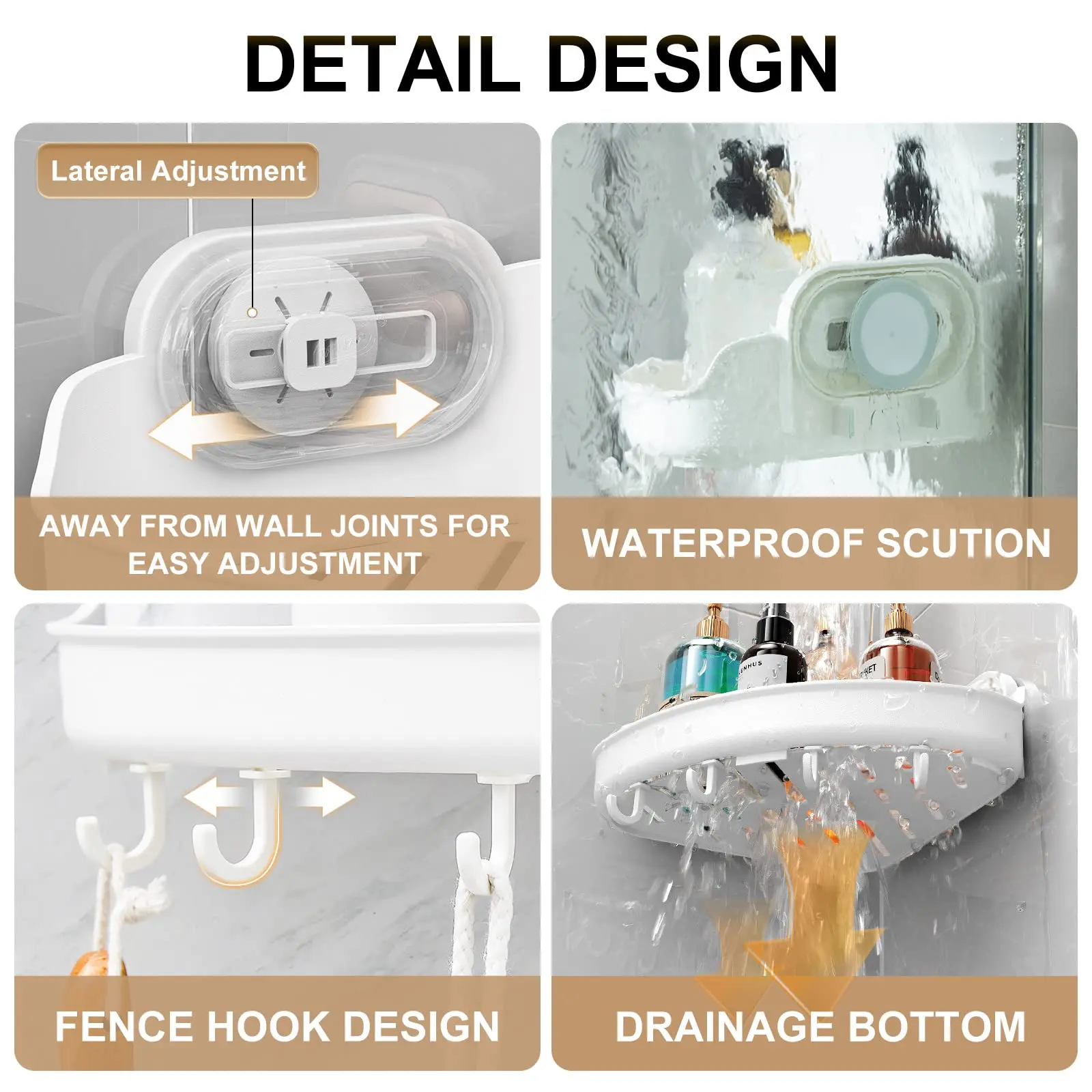 TAILI угловая душевая кабина на присоске 2 шт. полка для корзины душа в ванной