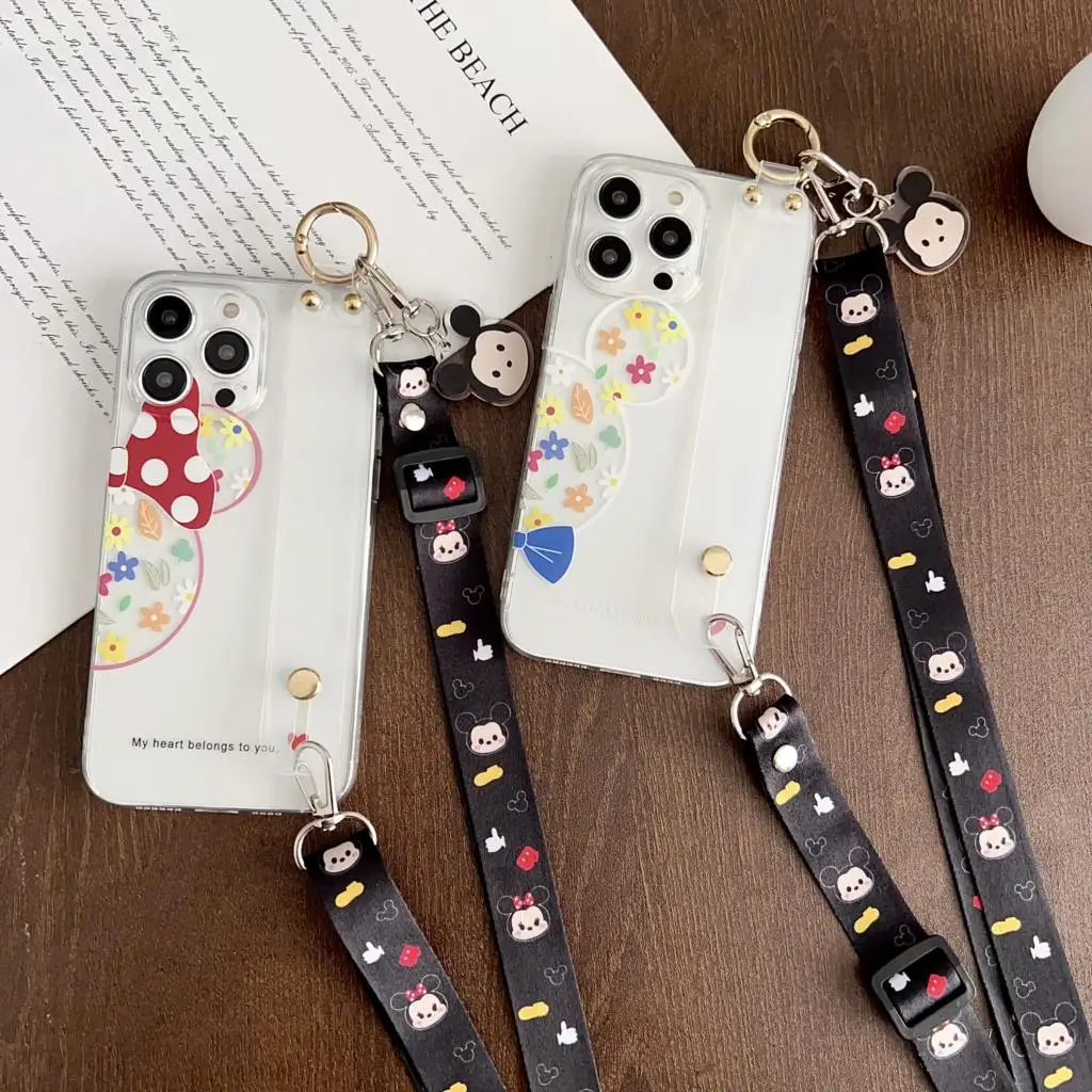 Чехол для Sony Xperia XZ2 XP XZ premrum XZ1 Compart 1iV 10iV Xa1 Ultra XZs Couple Minnie ремешок на запястье с