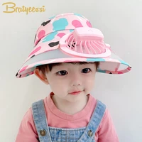 summer kids sun hats with chargeable fan beach cool children baseball cap baby visor hats for girls boys accessories 2 8y