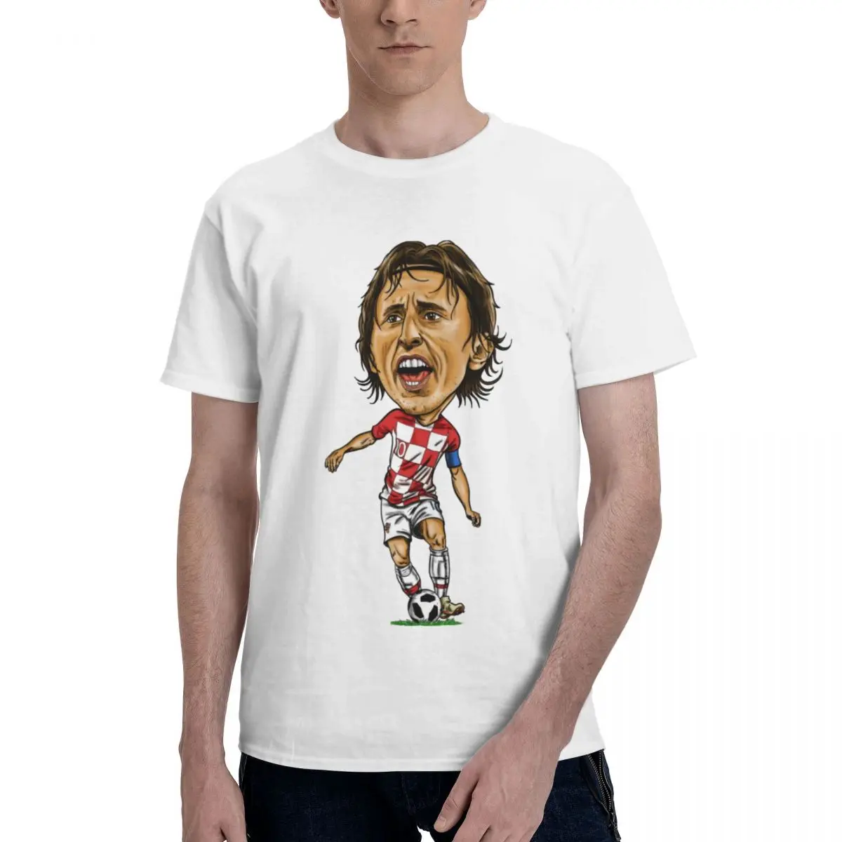 

Soccer Team Croatia Lukass And Modricss 7 Movement T-shirts Top quality Fitness Champion Novelty USA Size