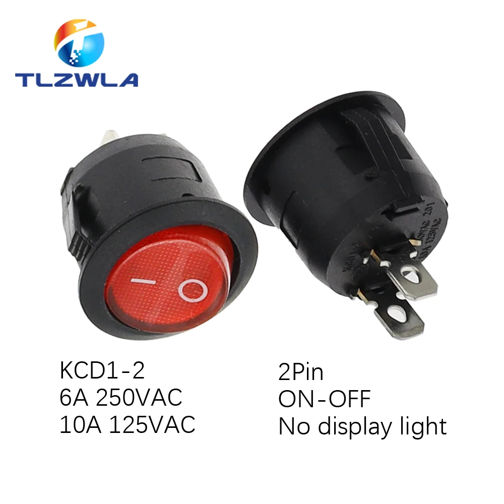 

Круглые клавишные выключатели TLZWLA 10 шт.