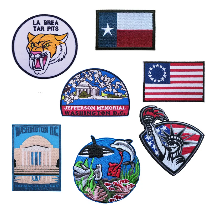 10 шт. нашивки с текстильным флагом штата Техас |