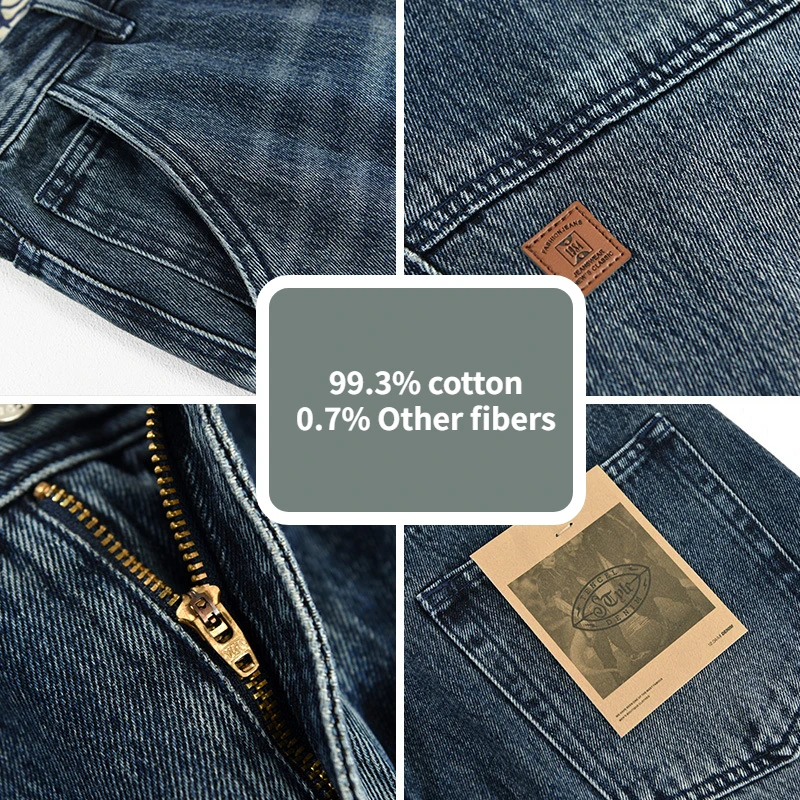 2023 Spring Summer New Casual Jeans for Men Clothing Vintage Washed Soft Cotton Streetwear Oversize Men Trousers A1009