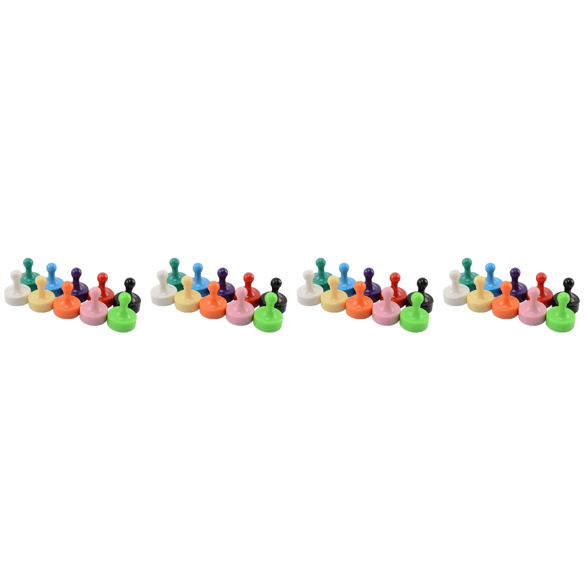 

40 Pcs Push Pin Magnets Small Fridge Magnets for Whiteboard Map Refrigerator Classroom