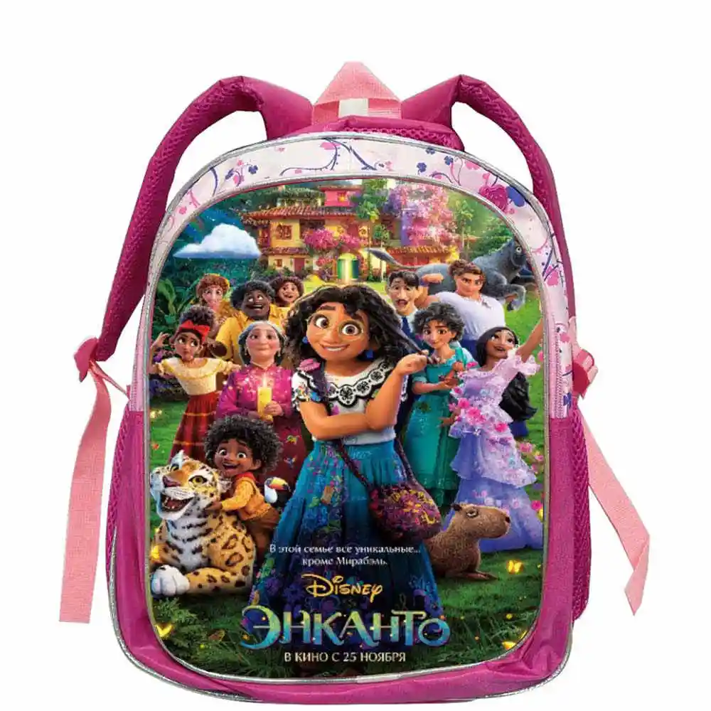 

Disney Cartoon Schoolbag Kindergarten Fashion For Baby New Movie Encanto Waterproof Schoolbag Mirabel Pink Backpack Book Bag