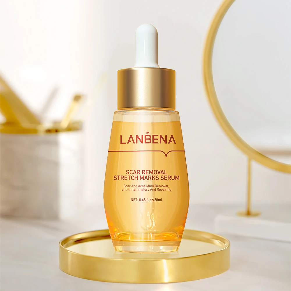 

LANBENA Scar Removal Stretch Marks Serum Acne Treatment Fade Acne Scar Remove Brightening Essence Firming Anti-Allergy Skin Care