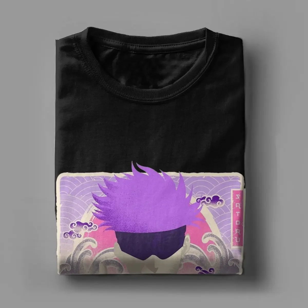 Мужская Винтажная футболка с коротким рукавом и круглым вырезом