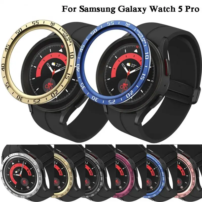 

Watch Cover Ring Frame For Samsung Galaxy Watch 5 Samsung Galaxy Watch 5 Cover High-quality Stainless Steel Cover