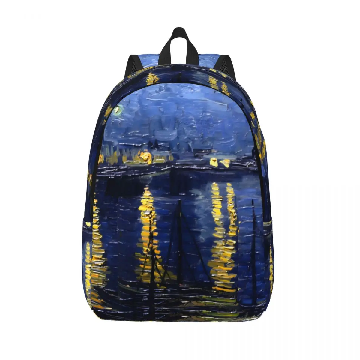 

Vincent Van Gogh Backpack Starry Night Outdoor Backpacks Unisex Designer Breathable High School Bags Fashion Rucksack