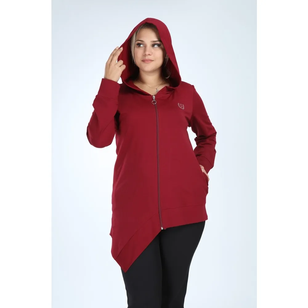 

Женское пальто на молнии, с карманом, большого размера