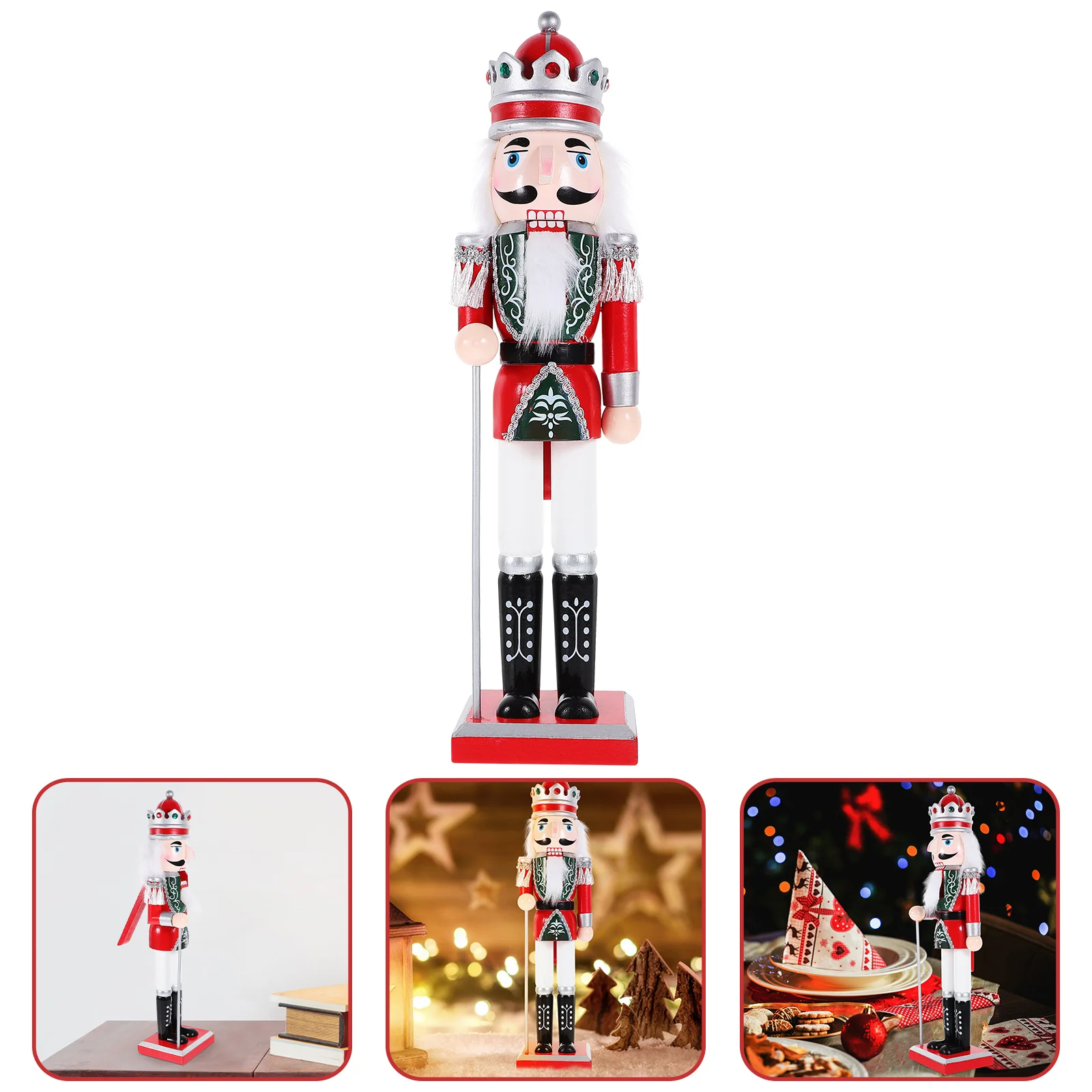 

Nutcracker Soldier Xmas Decorations Indoors Christmas Figure Festival Gifts Wood Craft For Party Nutcrackers Ornament