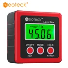 Цифровой мини-транспортир Neoteck, транспортир из алюминиевого сплава, уклономер, электронный уровень, магнитное основание, измерительные инструменты, угломер