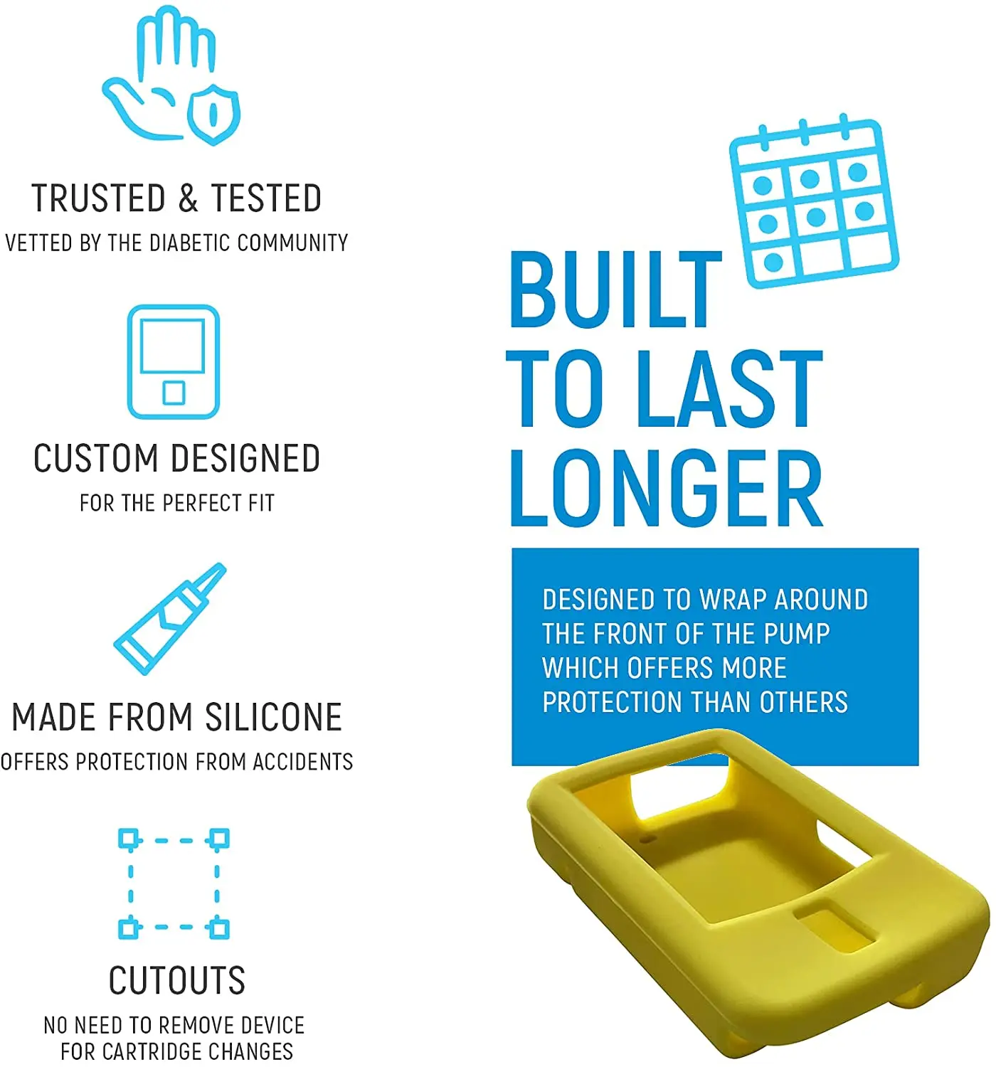 Силиконовый чехол премиум-класса для инсулинового насоса ухода за диабетиками
