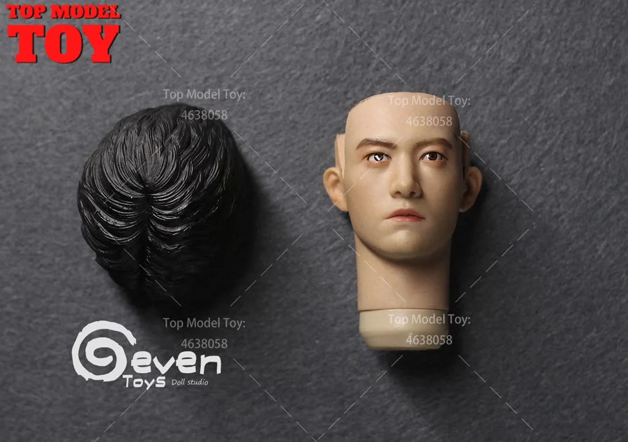 Семь игрушек 1/6 TD001 Fboys азиатская голова лепка подвижные глаза ПВХ Мужская солдата