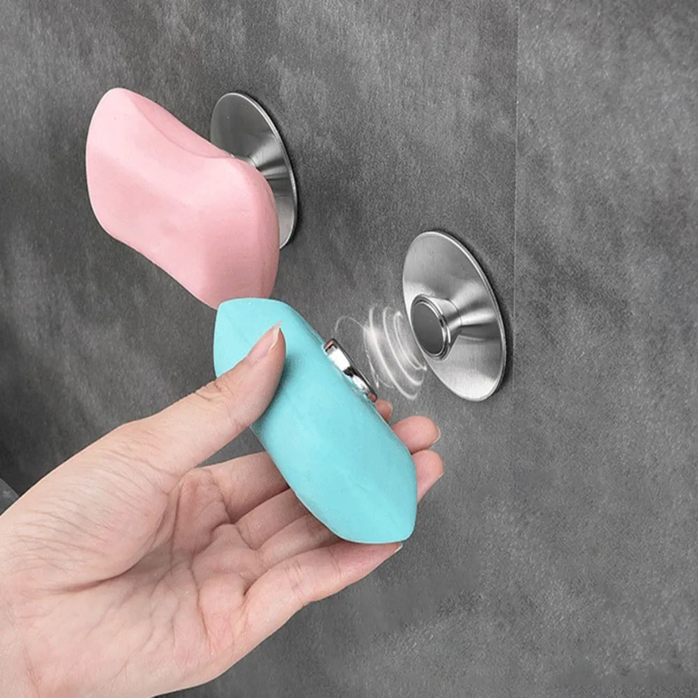 

1 PC Portable Magnetic Soap Holder Tool Free Rustproof Wall Mounted Holder Dish Holder Soap Dish For Bathroom Lavatory Home