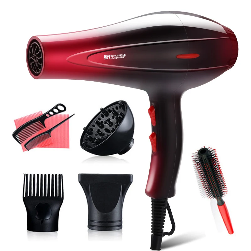 

Professional Hair Dryer Strong Power Barber Salon Styling Tools Hot/Cold Air Blow Dryer Collecting For Salons and household 50G