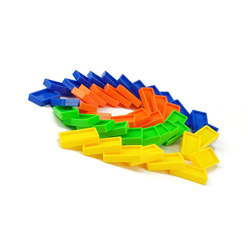 60 Pieces Domino Bricks Developmental Plaything Children Playthings Home School Educational Toys Birthday Gift