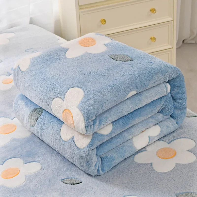 

Cartoon Blankets Summer Bed Cover for Nap Beds Flower Sofa Throw Flannel Fluffy All Season Winter Blanket Newborn Towel 담요 плед