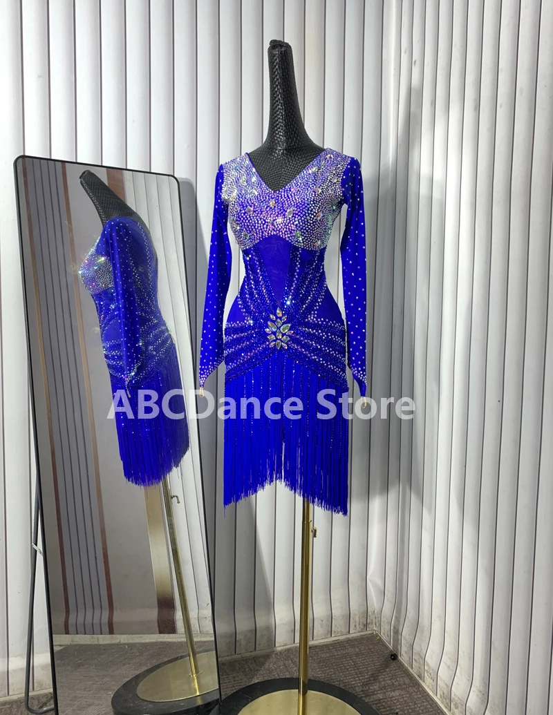 Женское платье для соревнований по латинским танцам BaileSalsa Rhythm США 10