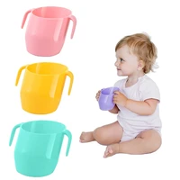 3 colors baby leakproof oblique mouth cup infant learning drinking cups slanted cup anti fall baby drinking trainning cup