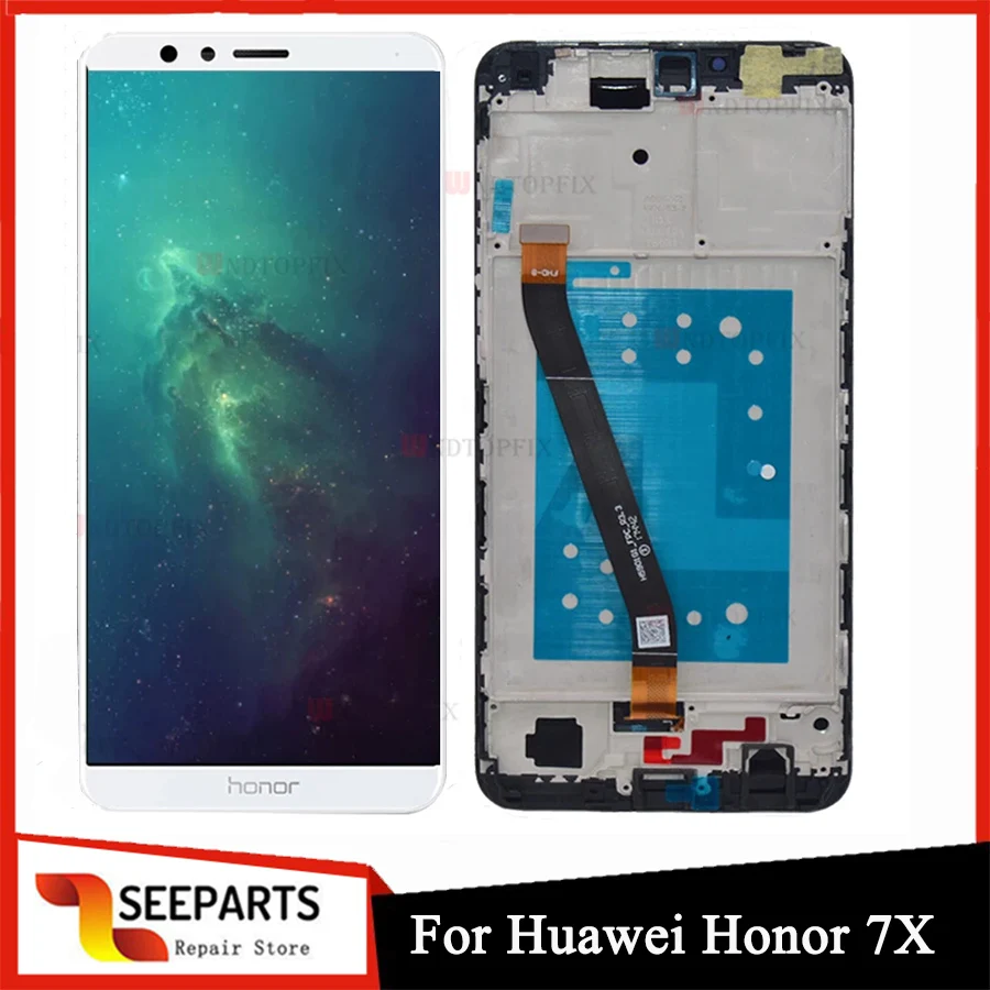 

100% Tested 5.93" For Huawei Honor 7X LCD Honor 7X Display Touch Screen Digitizer Assembly BND-TL10 BND-AL10 BND-L21 LCD