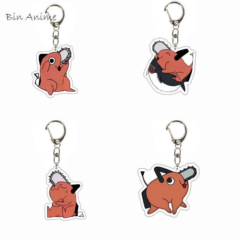 

Anime Chainsaw Man Figures Keychain Fashion Acrylic Pochita Power Makima Denji Cute Pendant Bag Key Chain Fans Gift Hot Sale