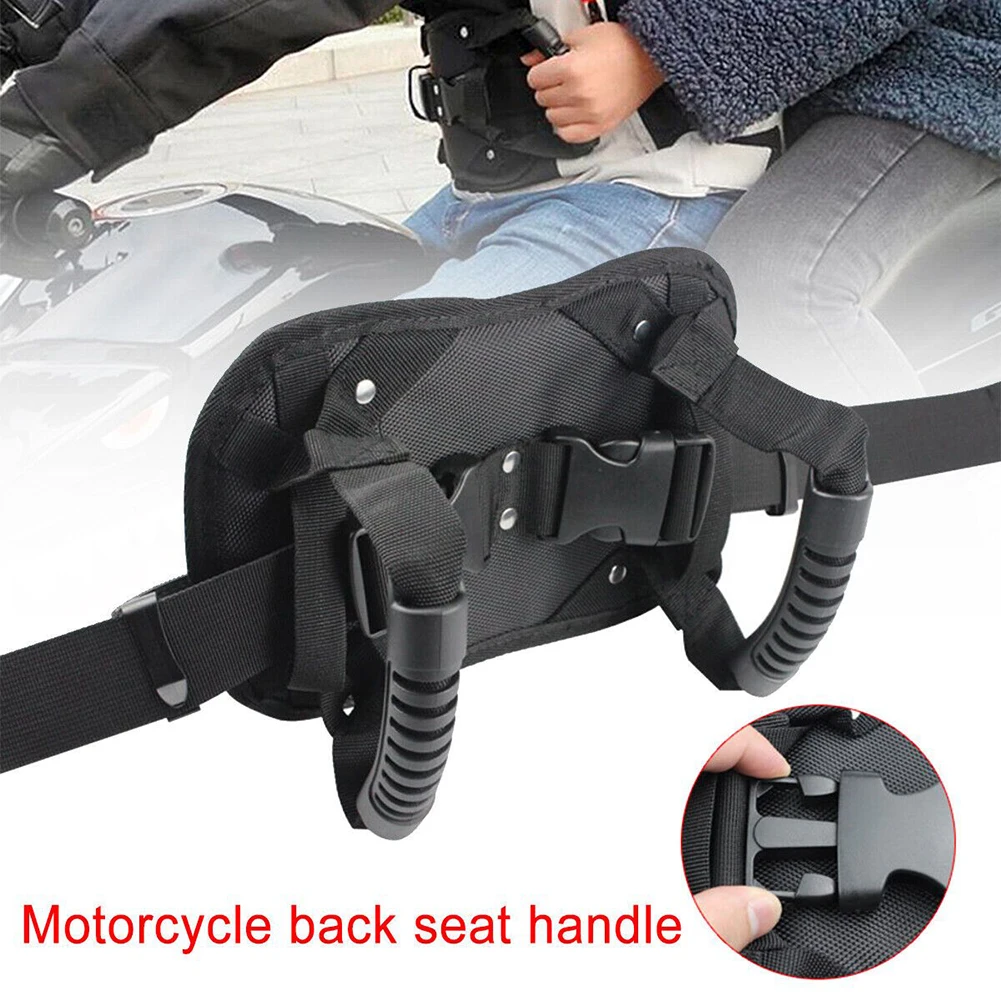 

Practical Safety Belt Parts Accessories Armrest Back Seat Black Fittings Grab Grip Handle Motorcycle Passenger