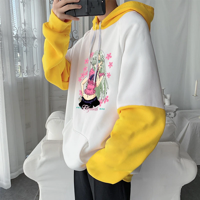 Harajuku аниме Семь смертных грехов Элизабет Лайонс толстовки для мужчин и женщин