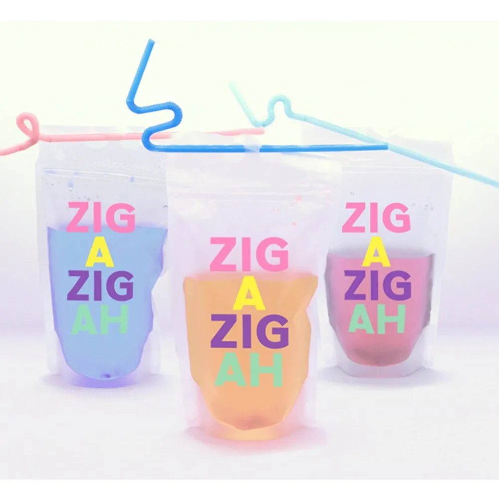 Многоразовая сумка для напитков и соломинки разноцветная Девичья розетка