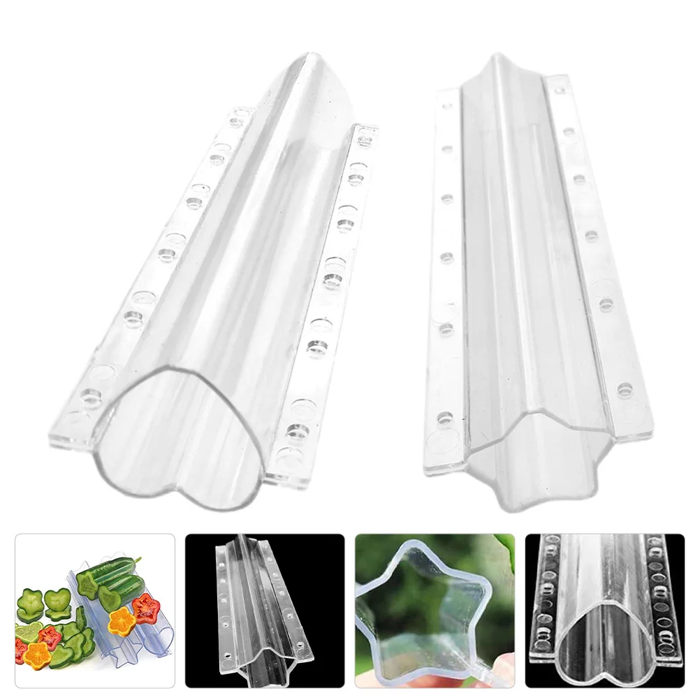 

2 Pcs Vegetable Growing Mould Cucumber Growth Mold Fruit Molds Heart Shaped Melon Forming Star Shaping