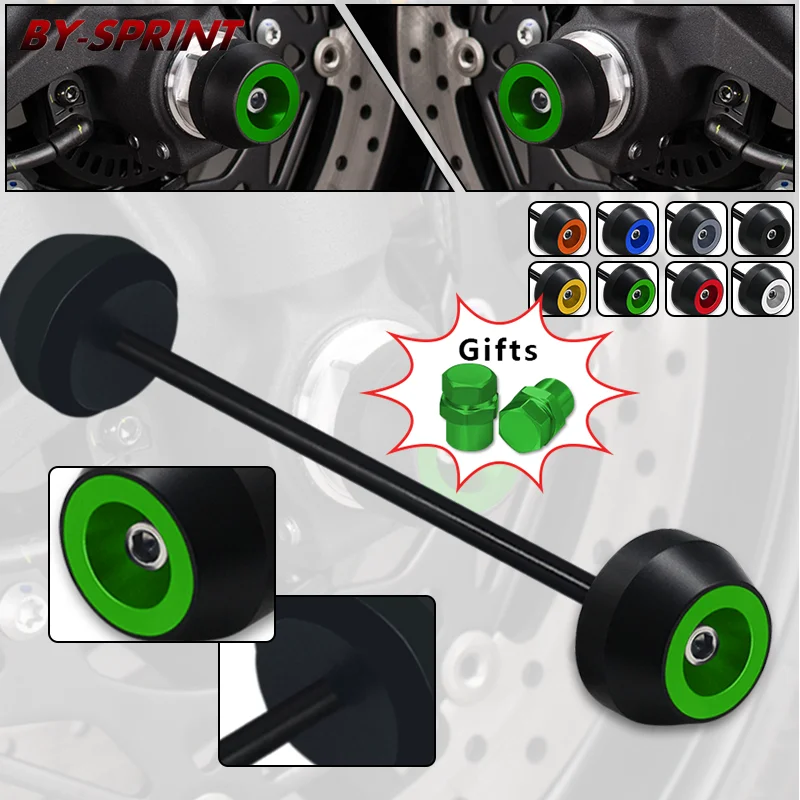 

Z800 Motorcycle CNC Front Rear Axle Fork Wheel Crash Sliders Falling Protection Cap For KAWASAKI Z 800 z800 2012-2016 2015 2014