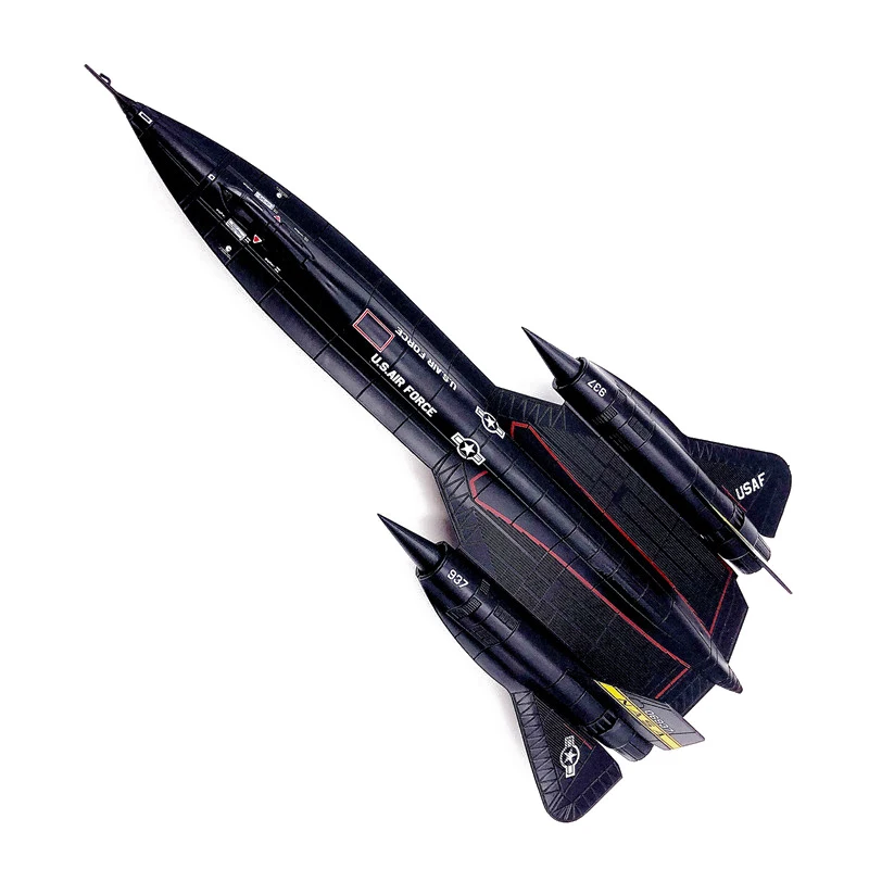 

1:144 SR-71 Blackbird High Altitude Reconnaissance Aircraft Model SR71 USA Air Force Sci-Fi Fighter Plane Metal Diecast Boy Gift