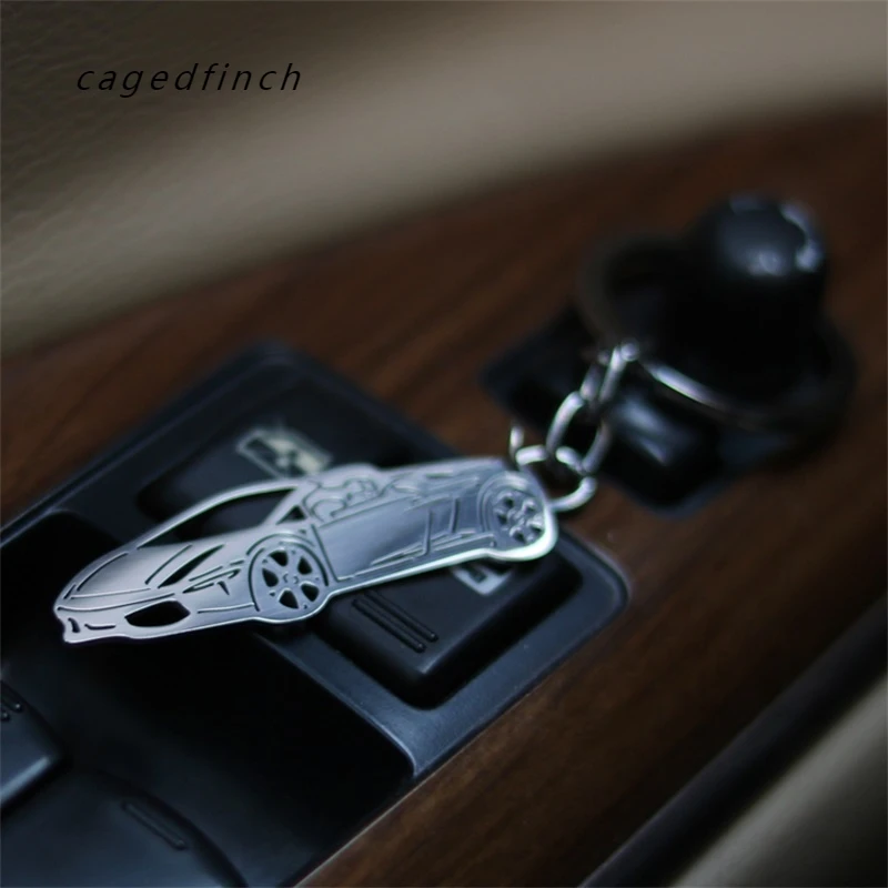 

Stainless steel hollow supercar model pendant key chain personality key chain jewelry