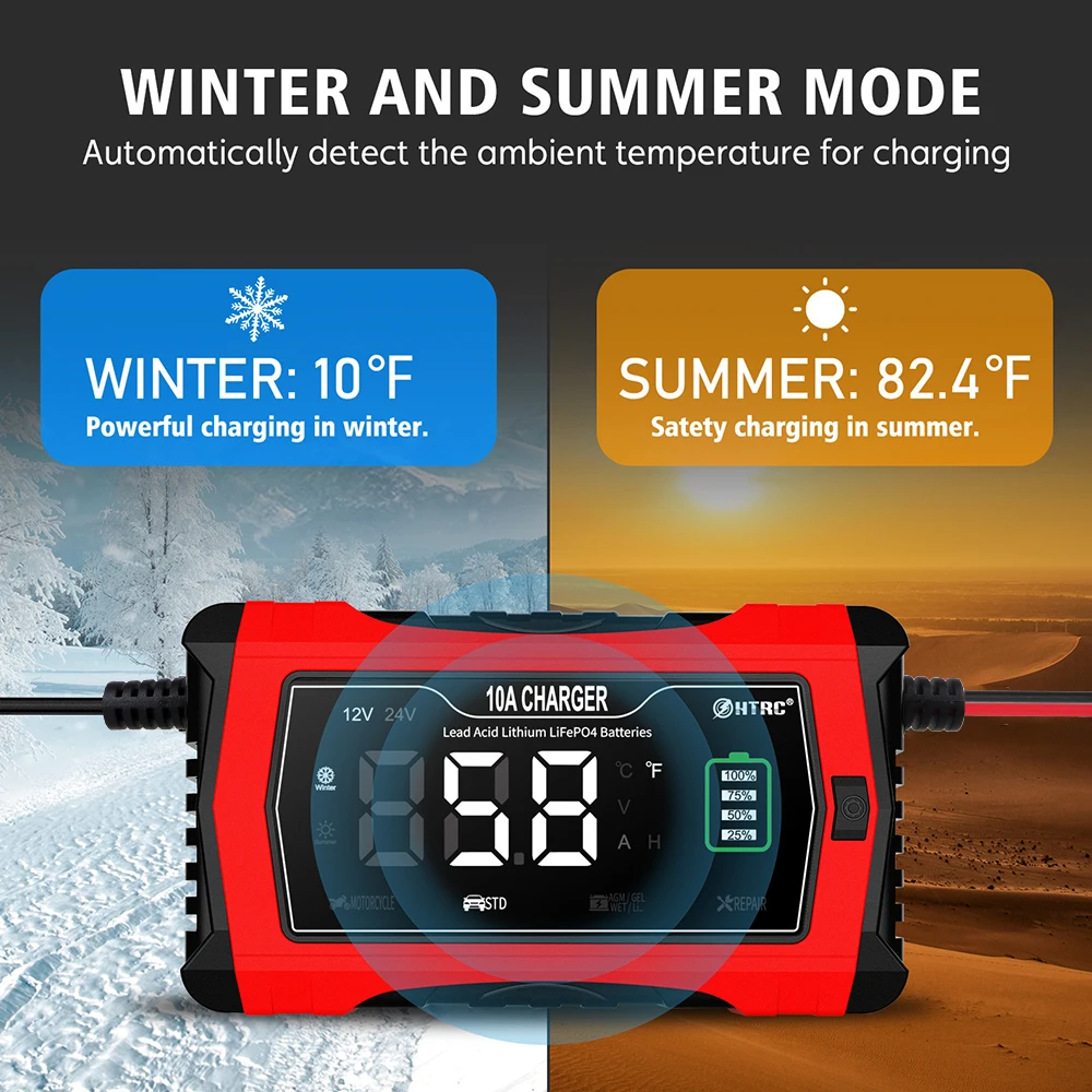 Автомобильное зарядное устройство для свинцово-кислотных литиевых