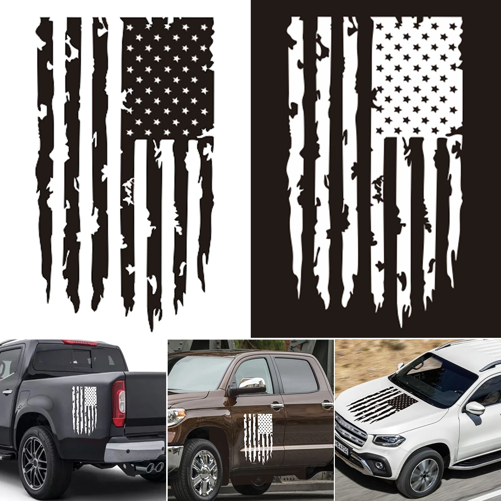 

Universal Car Sticker American USA Flag Car Decal Truck Tailboard Vinyl Graphics Stars and Stripes Car Styling Auto Accessories