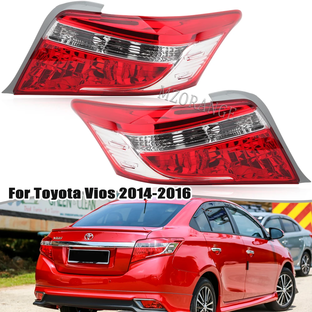 

Задний фонарь для Toyota Vios 2014, 2015, 2016, поворотный сигнал, Тормозная лампа, предупреждающий бампер светильник автомобильные аксессуары