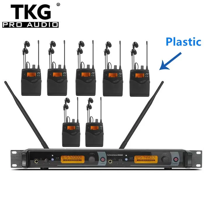 Пересимикач TKG Mono 2050EX 1 с 7-мя IEM-вкладышами Badypack беспроводные наушники-вкладыши