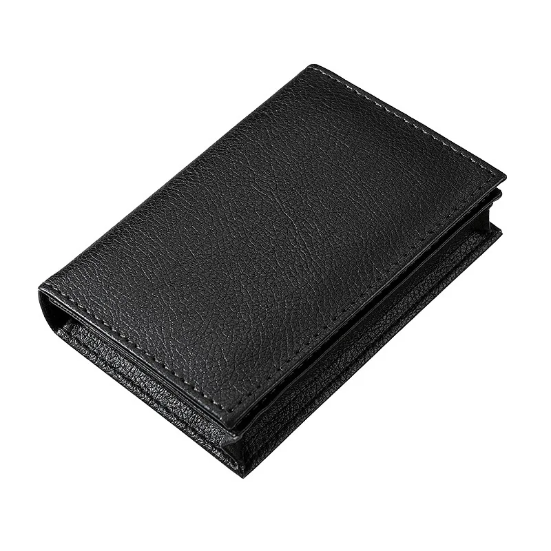 Gift Men's Business Card Bag Card Holder Small Portable Business Men Credit Card Driving Card Holder PU Soft Leather Card Holder