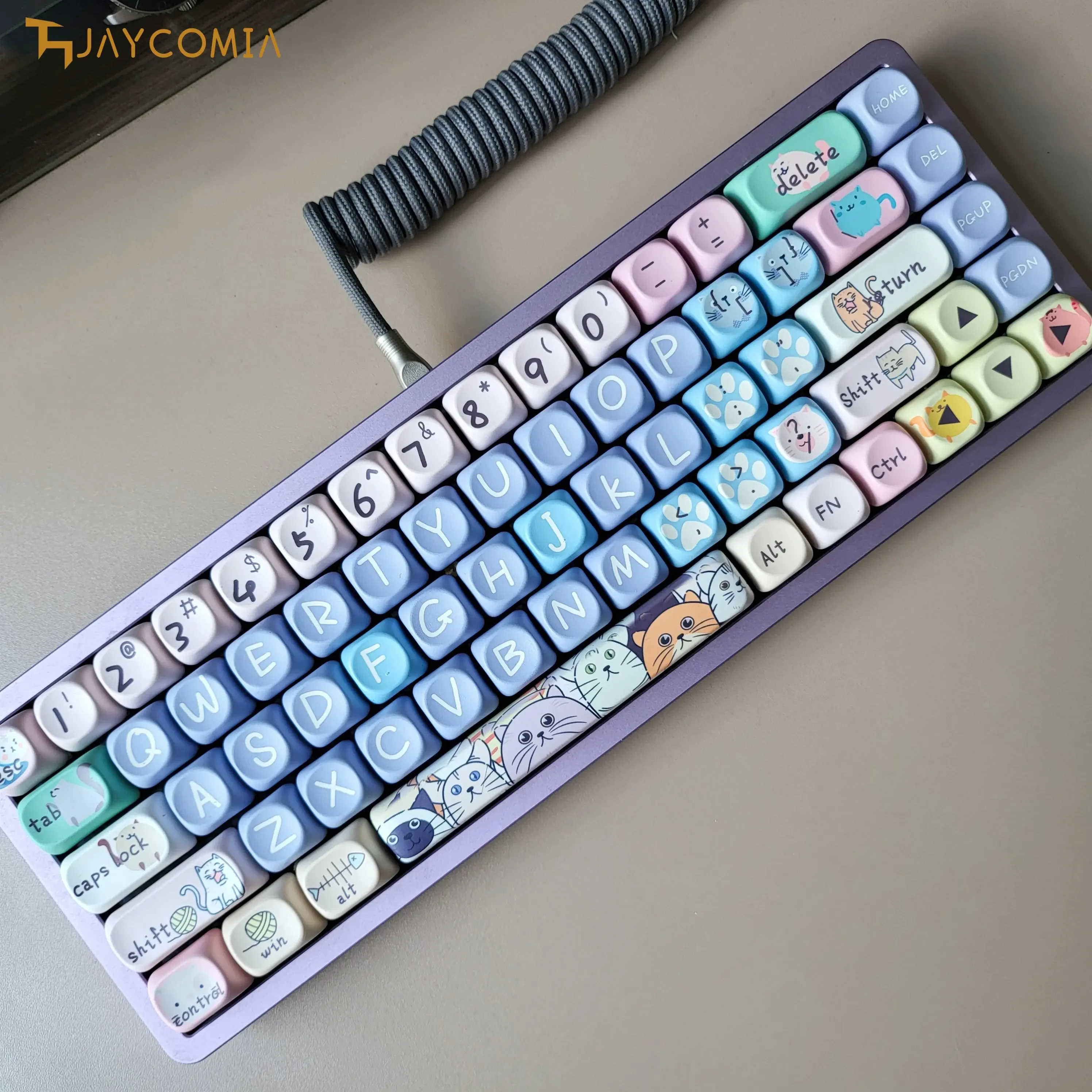 2024Newstyle MOA Profile Cat And Mouse PBT Колпачки для клавиш Корейский немецкий ISO ANSI Layout Большой