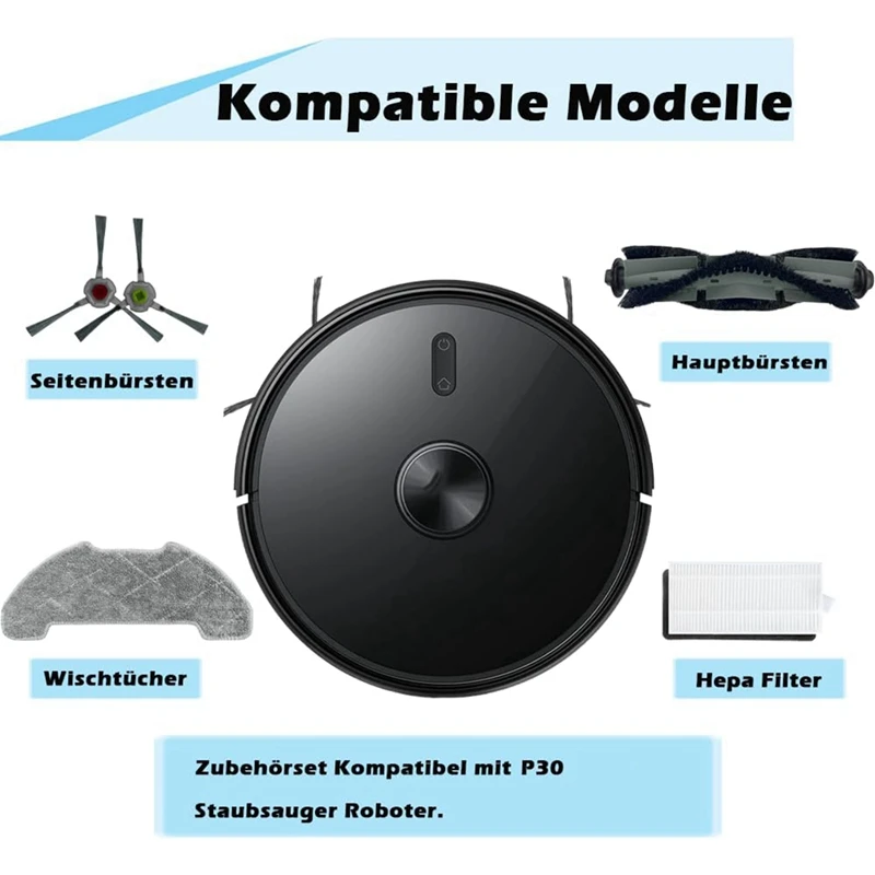 For Airrobo P30 Robot Vacuum Cleaner Main Side Brush Hepa Filter Mop Cloth Replacement Parts Accessories