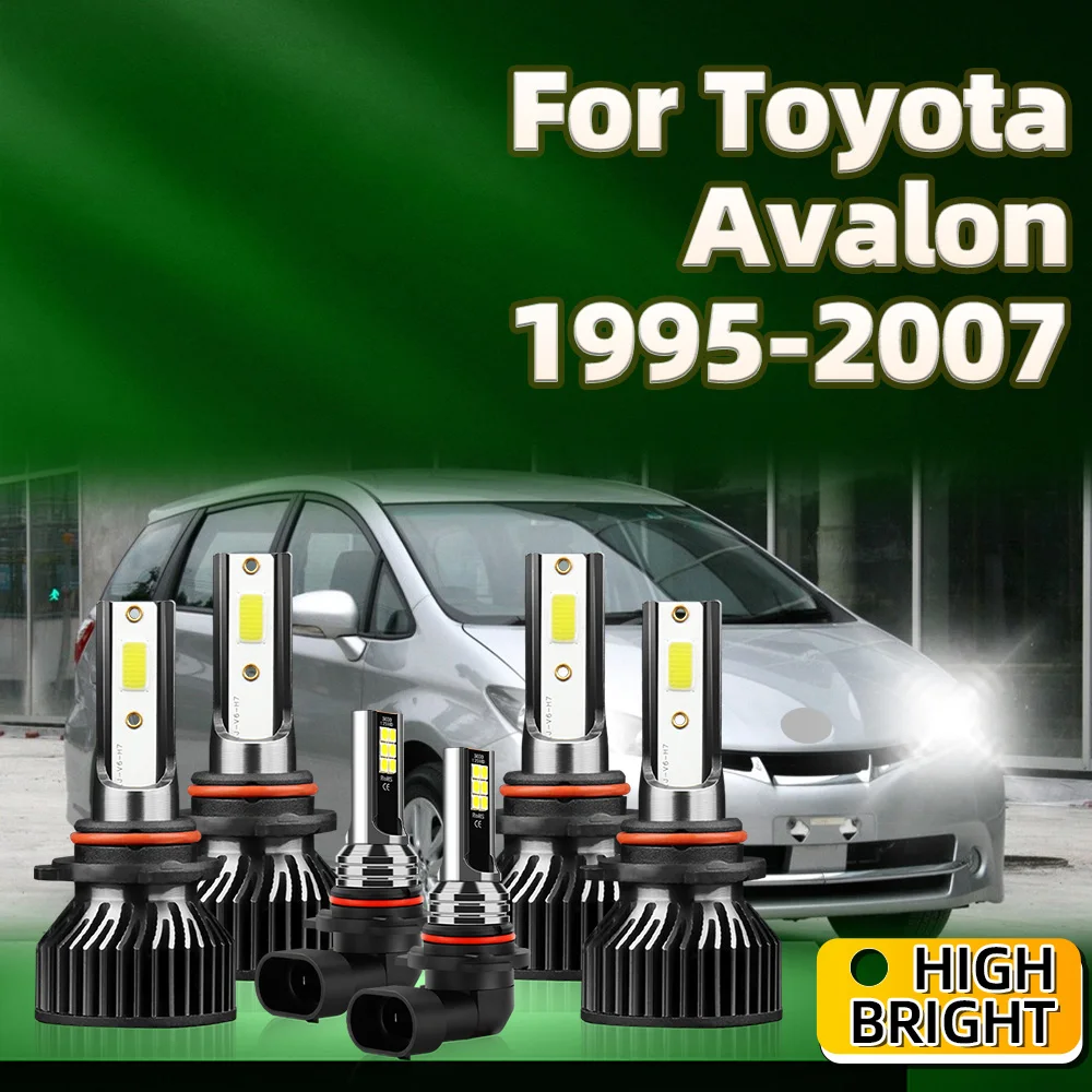 6 шт. 9005 лм осветительная лампа для Toyota Avalon 9006 9145 1995 2000 2001 2002 2003 2004 2005 2006 2007