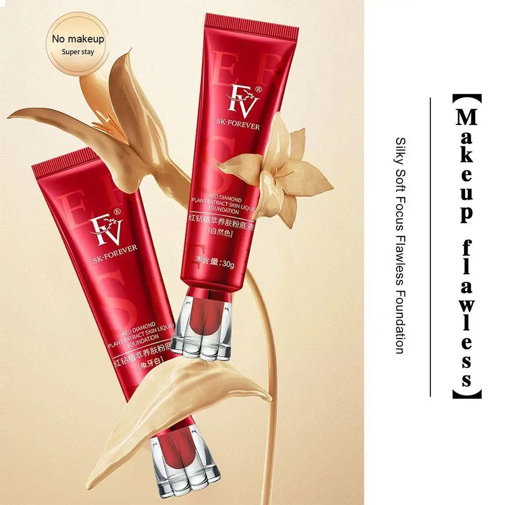 

FV Original Ginseng Bird's Nest Polypeptide Skin Nourishing Foundation Cosmetics Cream Liquid Concealer Long-lasting Makeup B9S5