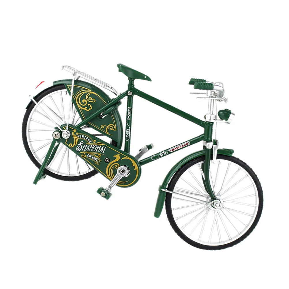 

Bicycle Model Vintage Style Bike Adornment Craft Retro Gifts Simulation Home Decoration Supplies 1/10 Scale Models Collection
