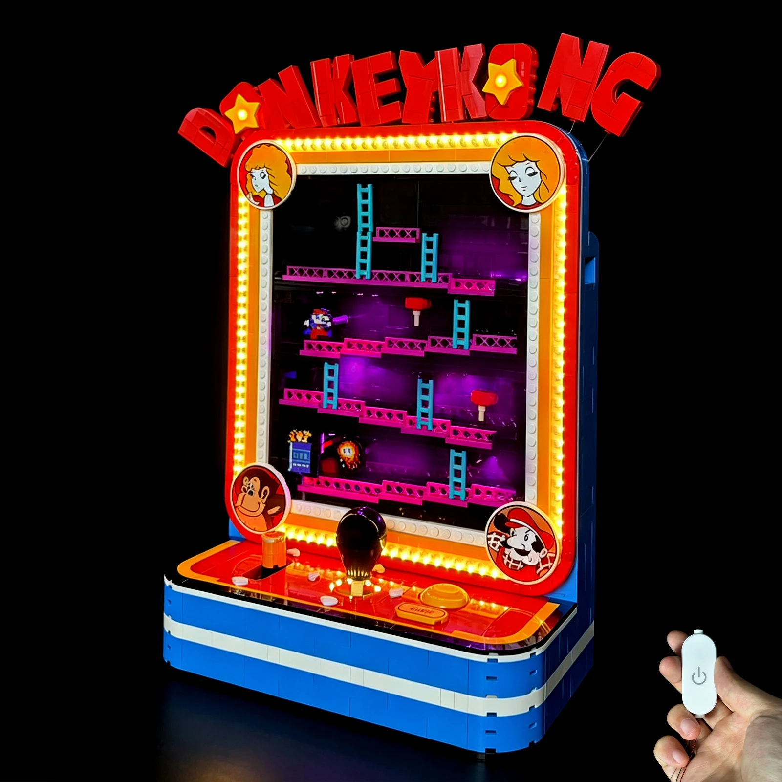 Фото Набор светодиодного освещения LYBMTWF, совместимый с Lego 72051 Donkey Kong Arcade (модель не входит в комплект). №1