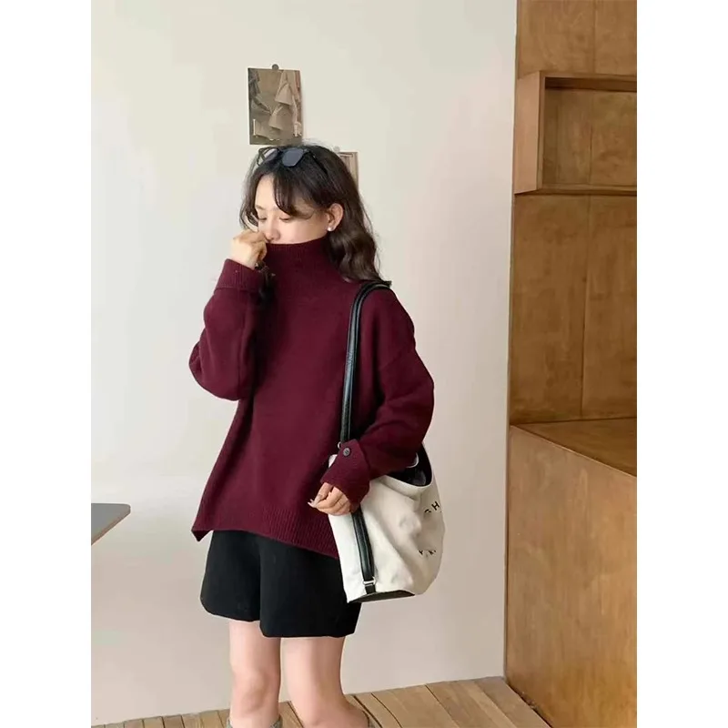 Европейская водолазка 100% кашемировый пуловер свитер женский новый зимний