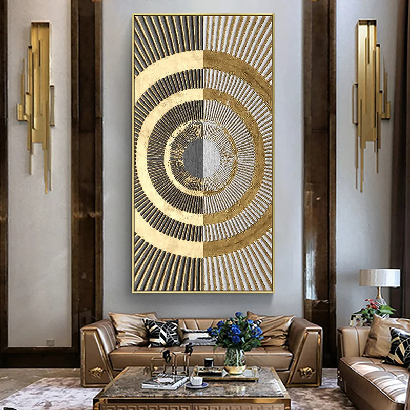 Роскошный постер черного и золотого цвета большого размера с фермером