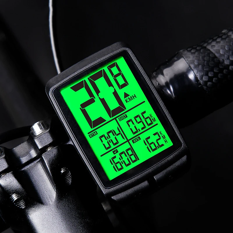 

Bike Wireless Speed Tachometer Waterproof Speedometer for Mountain Biking with wireless probe sensor