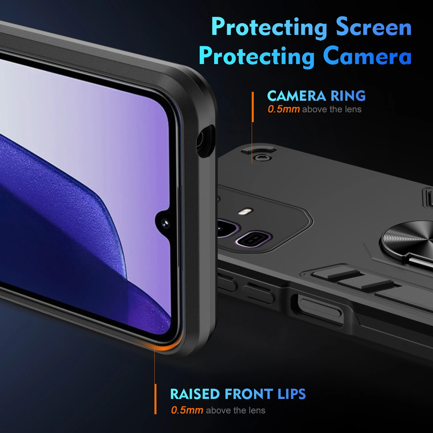 Фото Чехол военного класса для Infinix Note 50 Pro 4G Pro+ Plus 50x50s 5G, защитный чехол, противоударное кольцо-подставка, держатель Fundas Coque №5