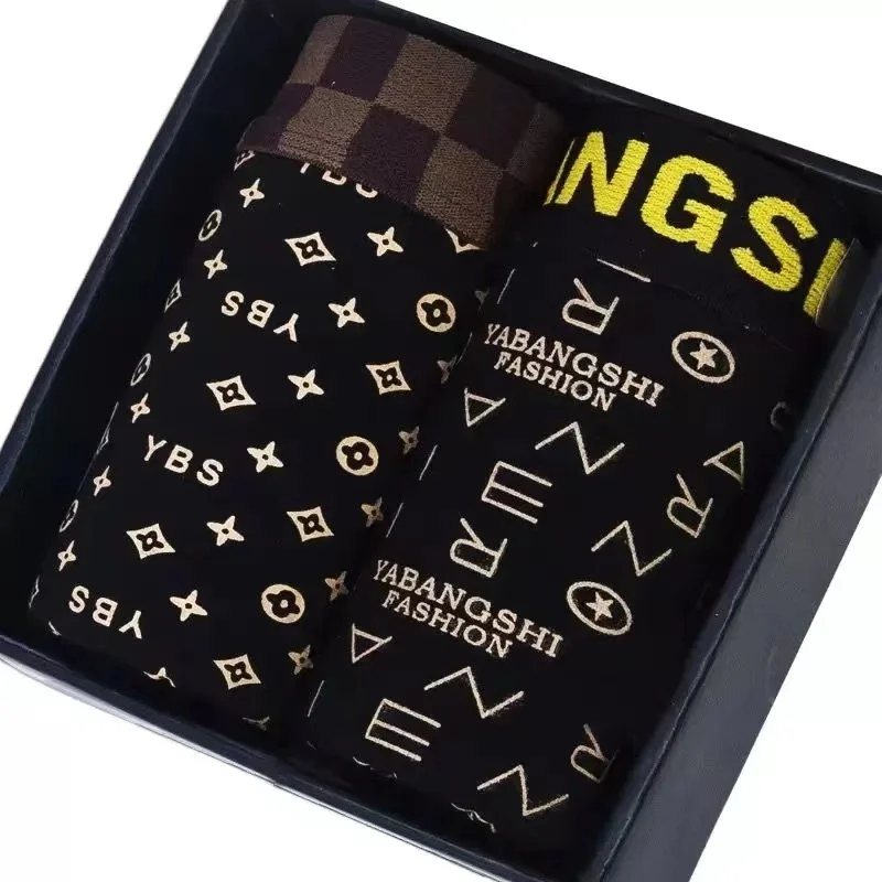 Мужские боксеры нижнее белье шорты зимнее термобелье из чистого хлопка комплект